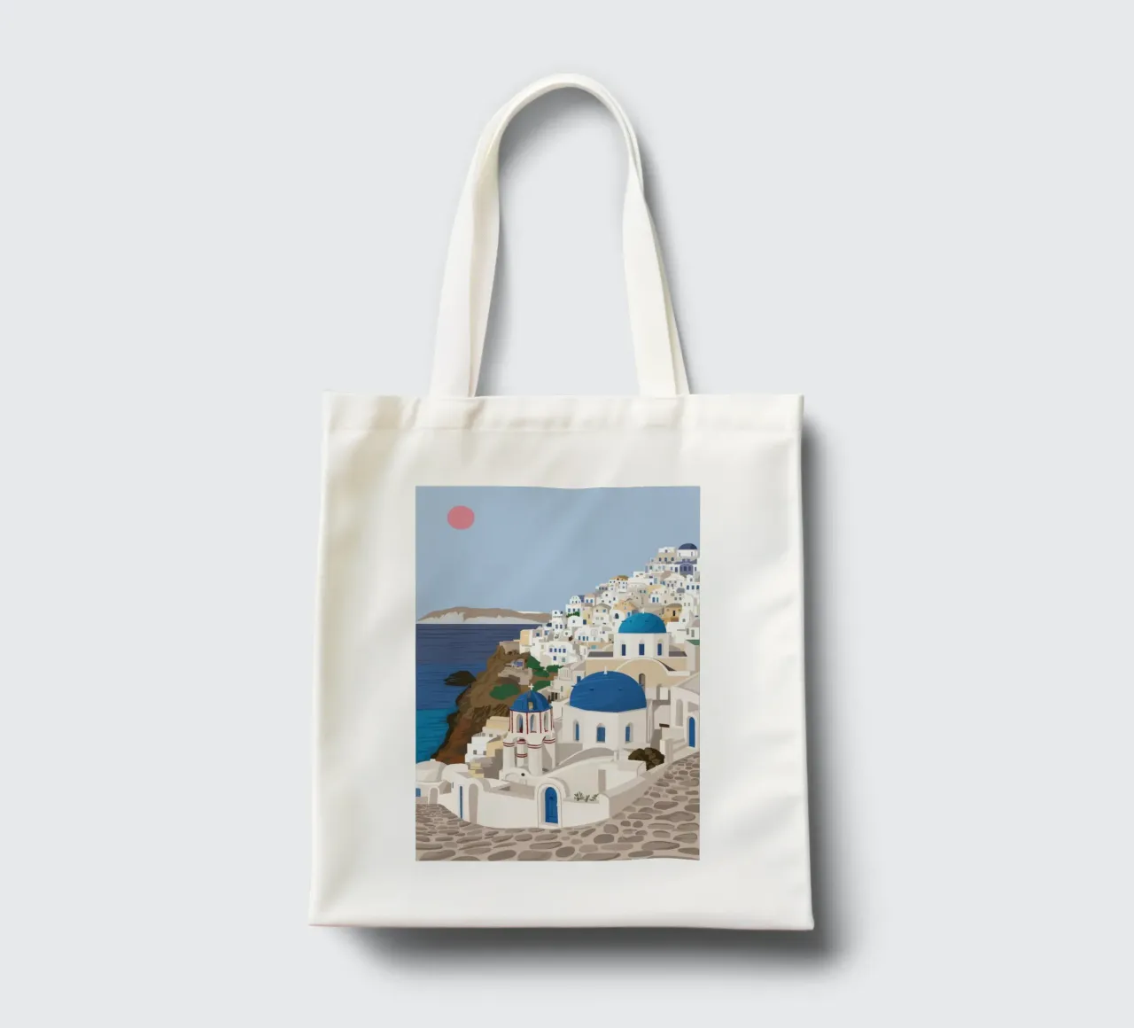 Santorini Serene Vista borsa in juta da Flock Reverie