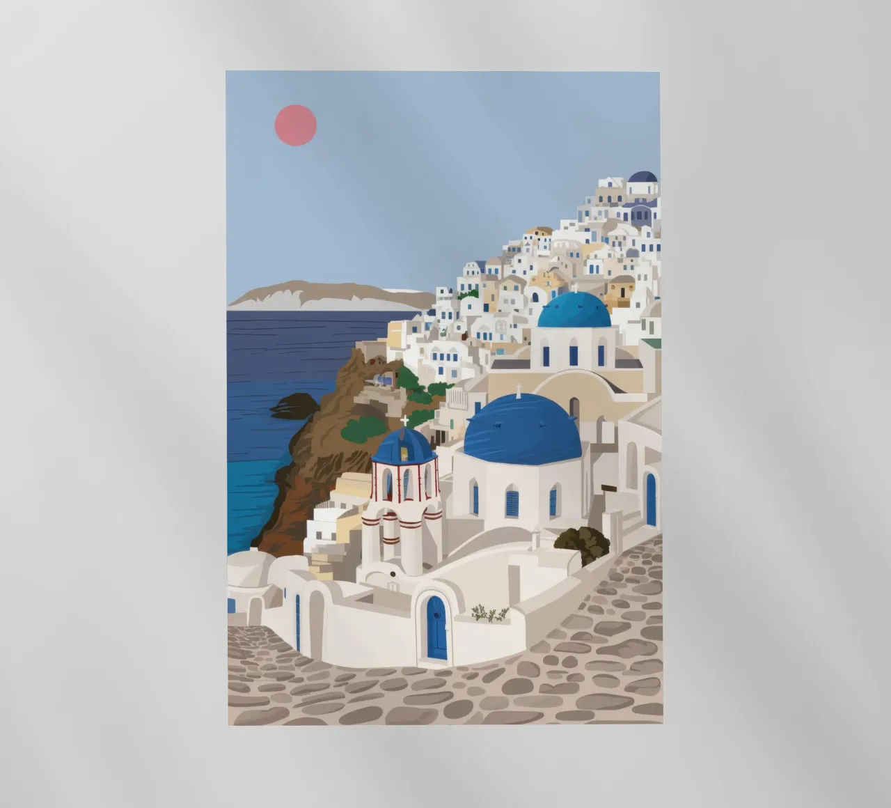 Santorini Serene Vista pellicola backlit da Flock Reverie