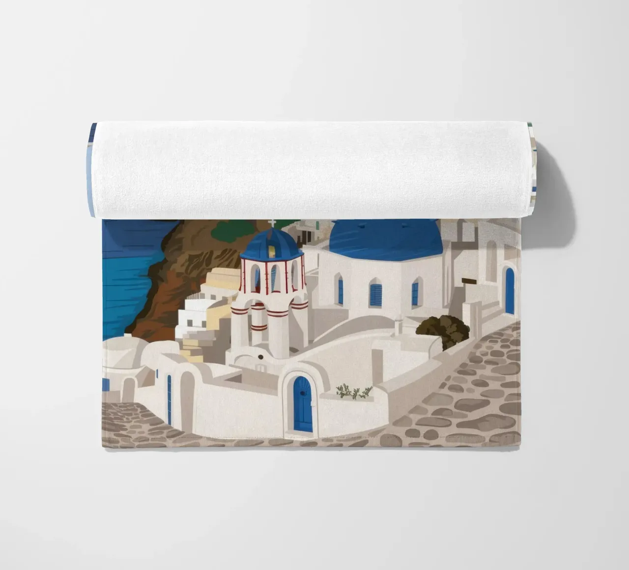 Santorini Serene Vista telo mare da Flock Reverie
