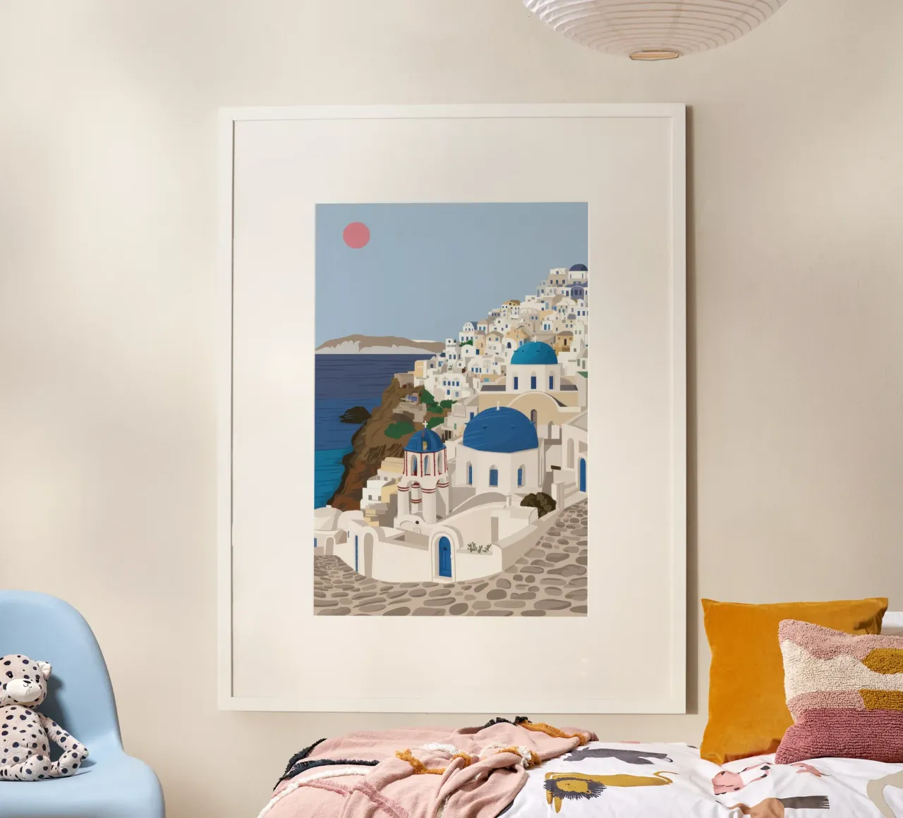 Santorini Serene Vista carta hahnemühle da Flock Reverie