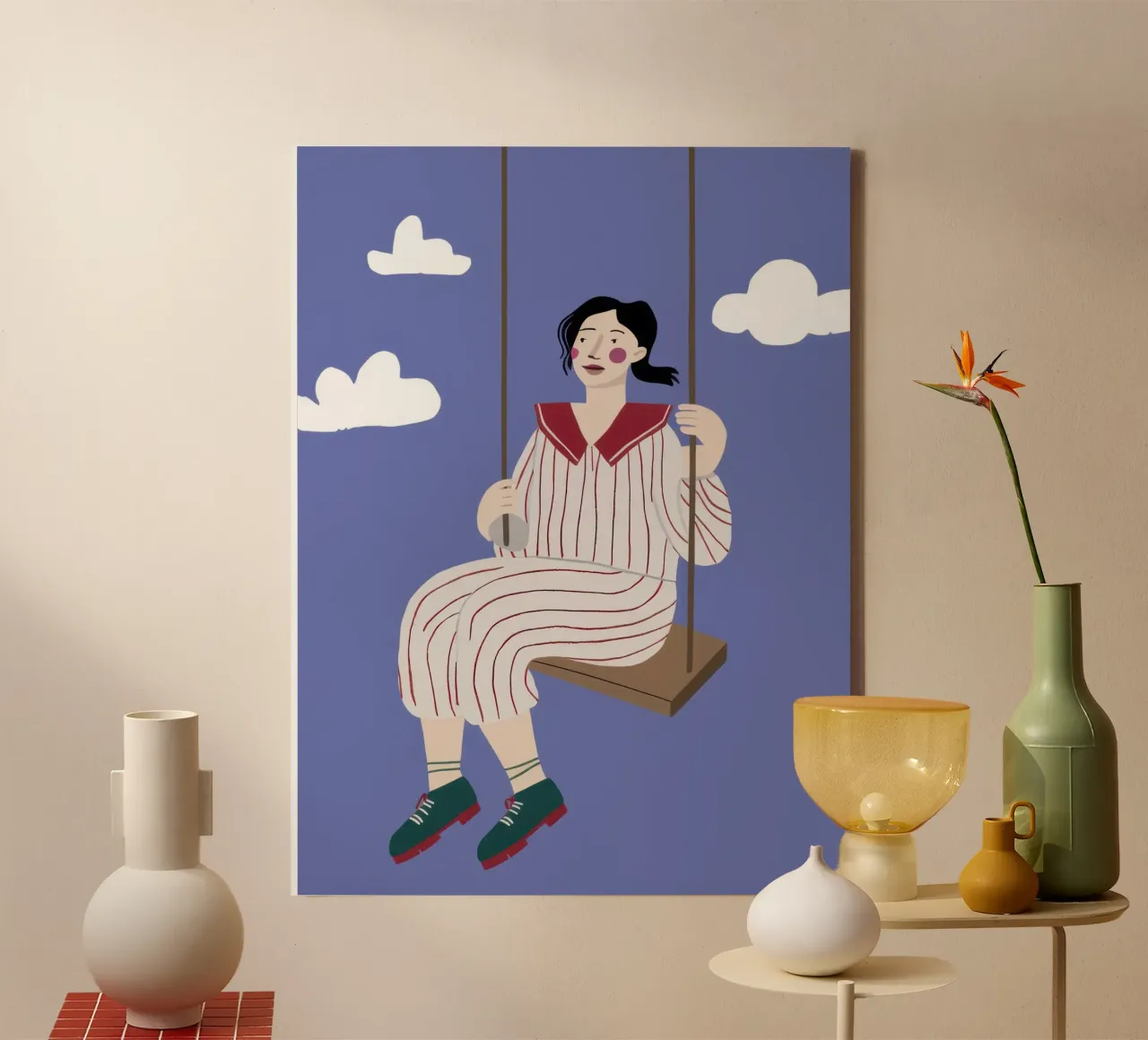 Pajama Cloud Swing canvas by Prism Ritual