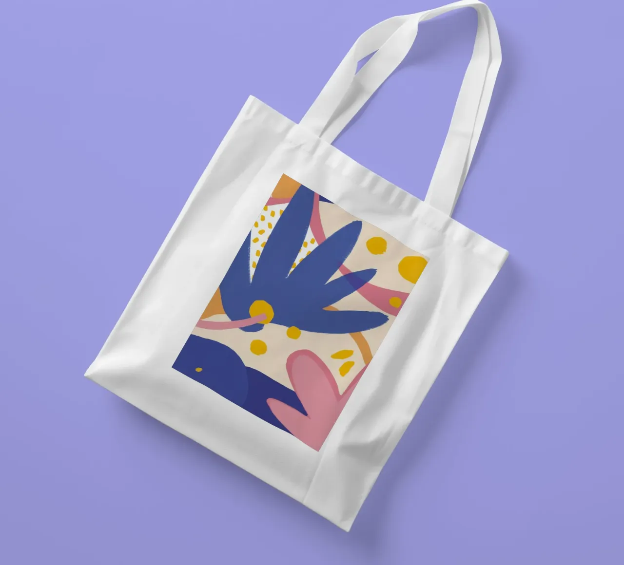 Playful Abstract Forms tote bag by Flock Reverie