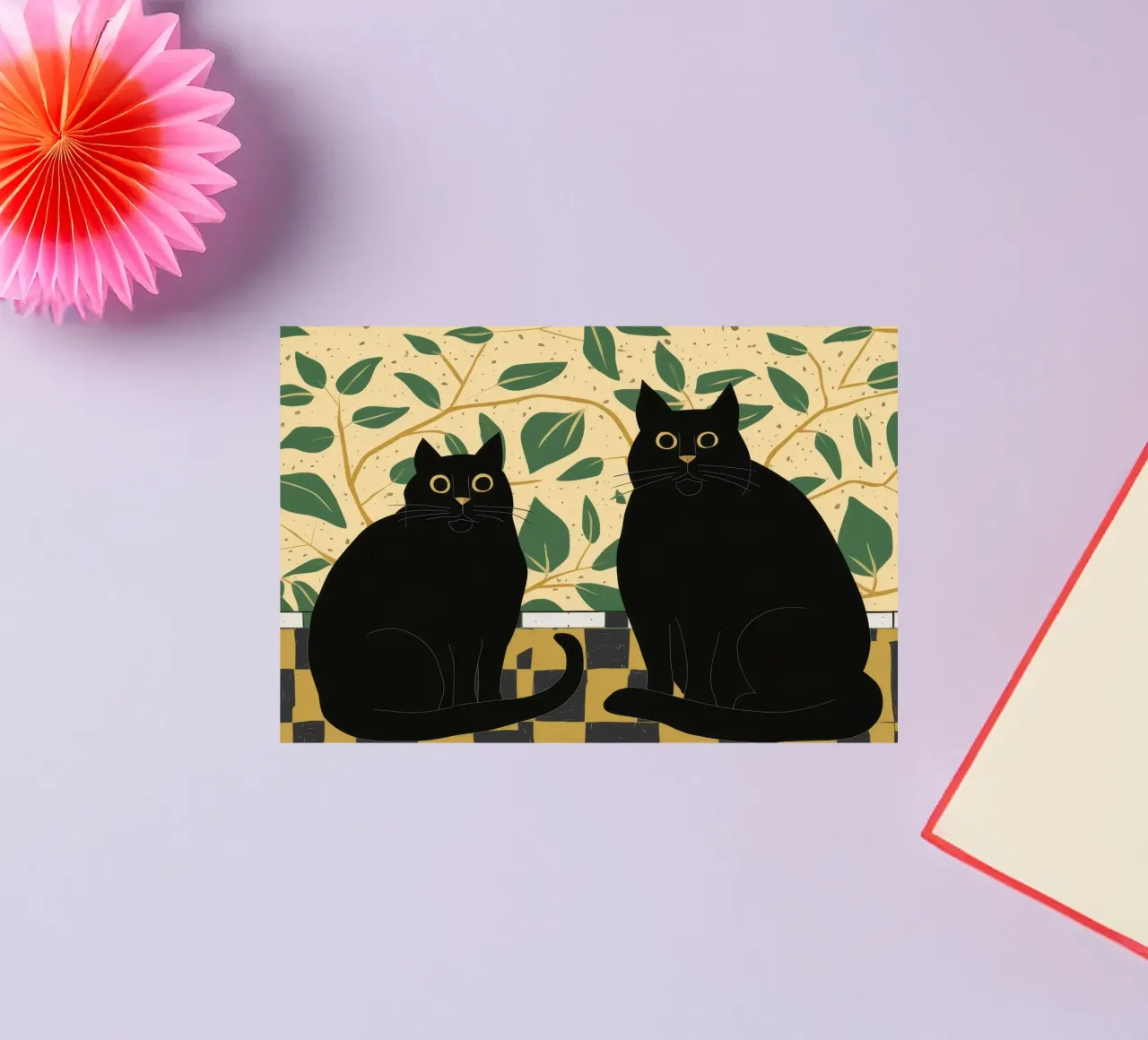 Two Black Cats sticker by Veil Maya
