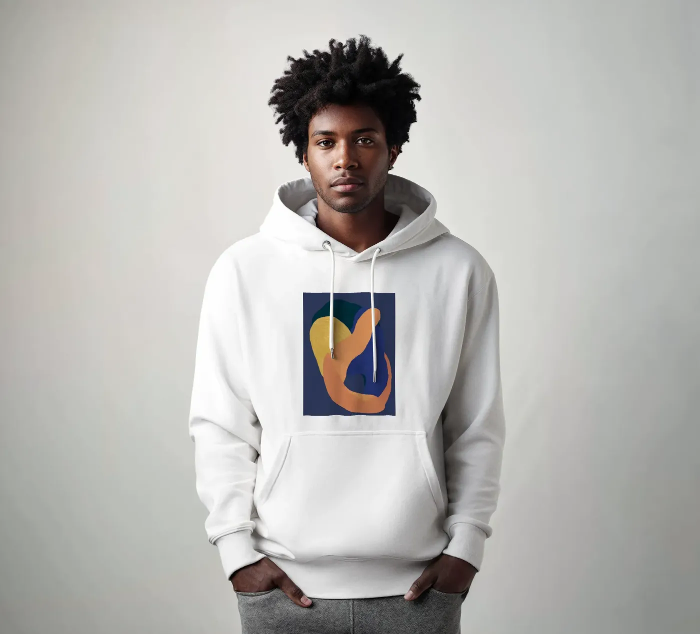Abstract Somatic Forms hoodie by Veil Maya