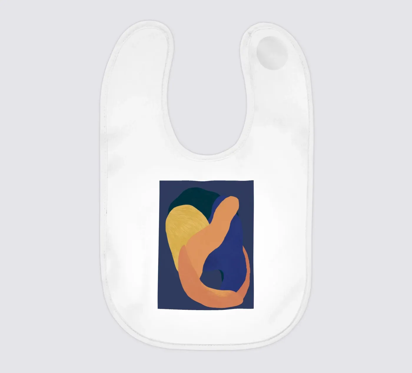 Abstract Somatic Forms baby bib by Veil Maya