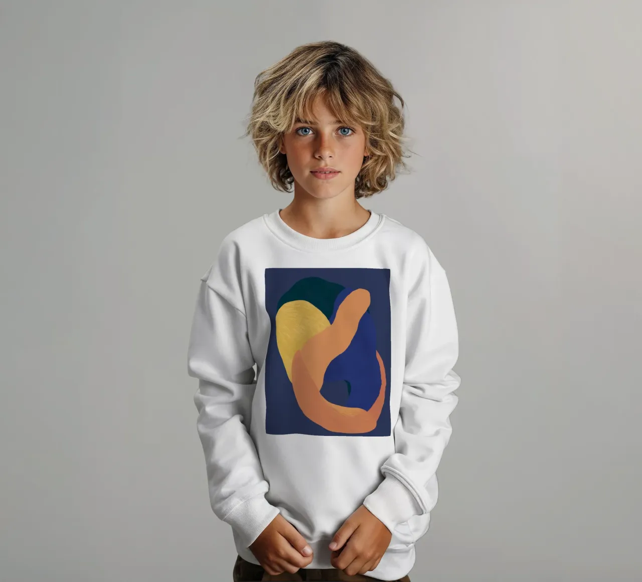 Forme somatiche astratte felpa bambino da Veil Maya