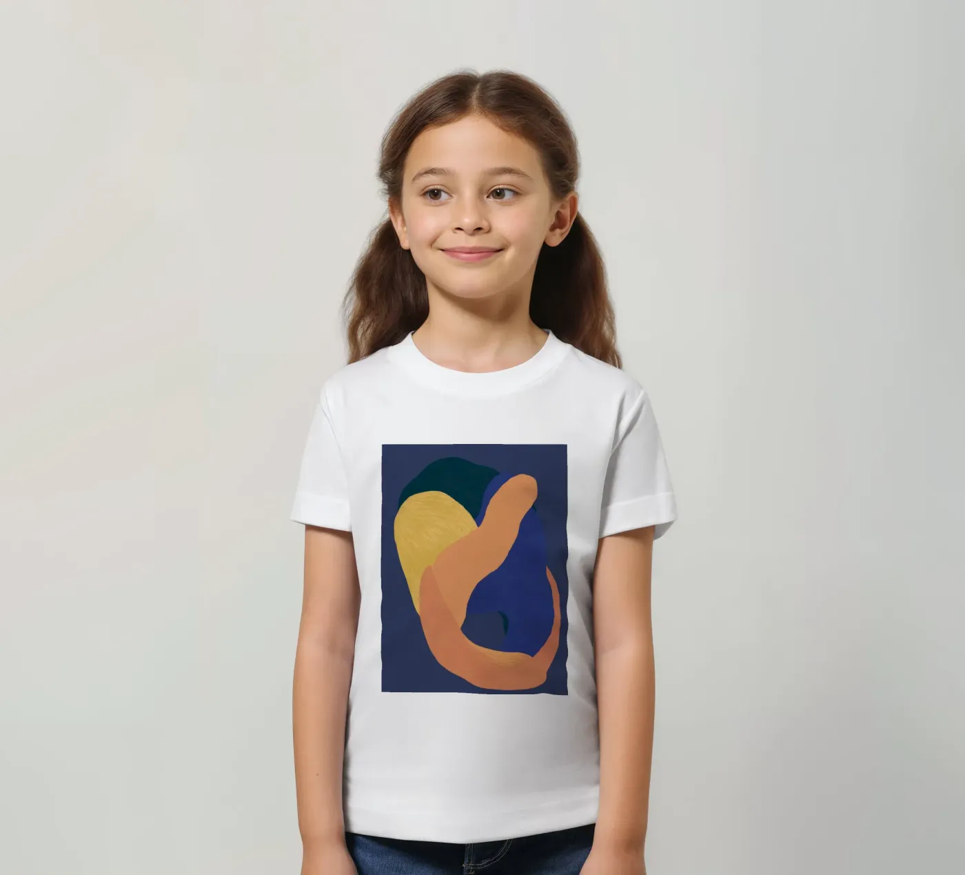 Abstracte somatische vormen kinder t-shirt van Veil Maya