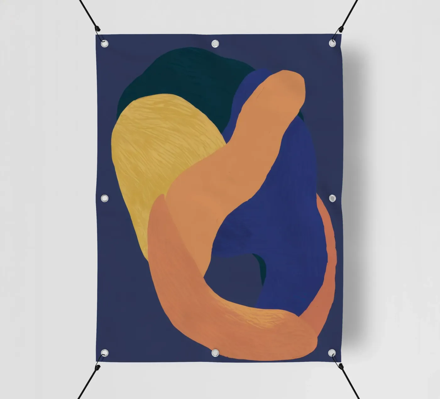 Forme somatiche astratte telo in pvc da Veil Maya