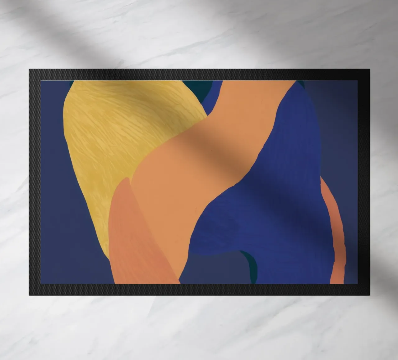 Abstract Somatic Forms doormat by Veil Maya