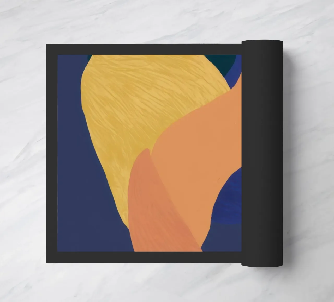 Abstract Somatic Forms doormat by Veil Maya