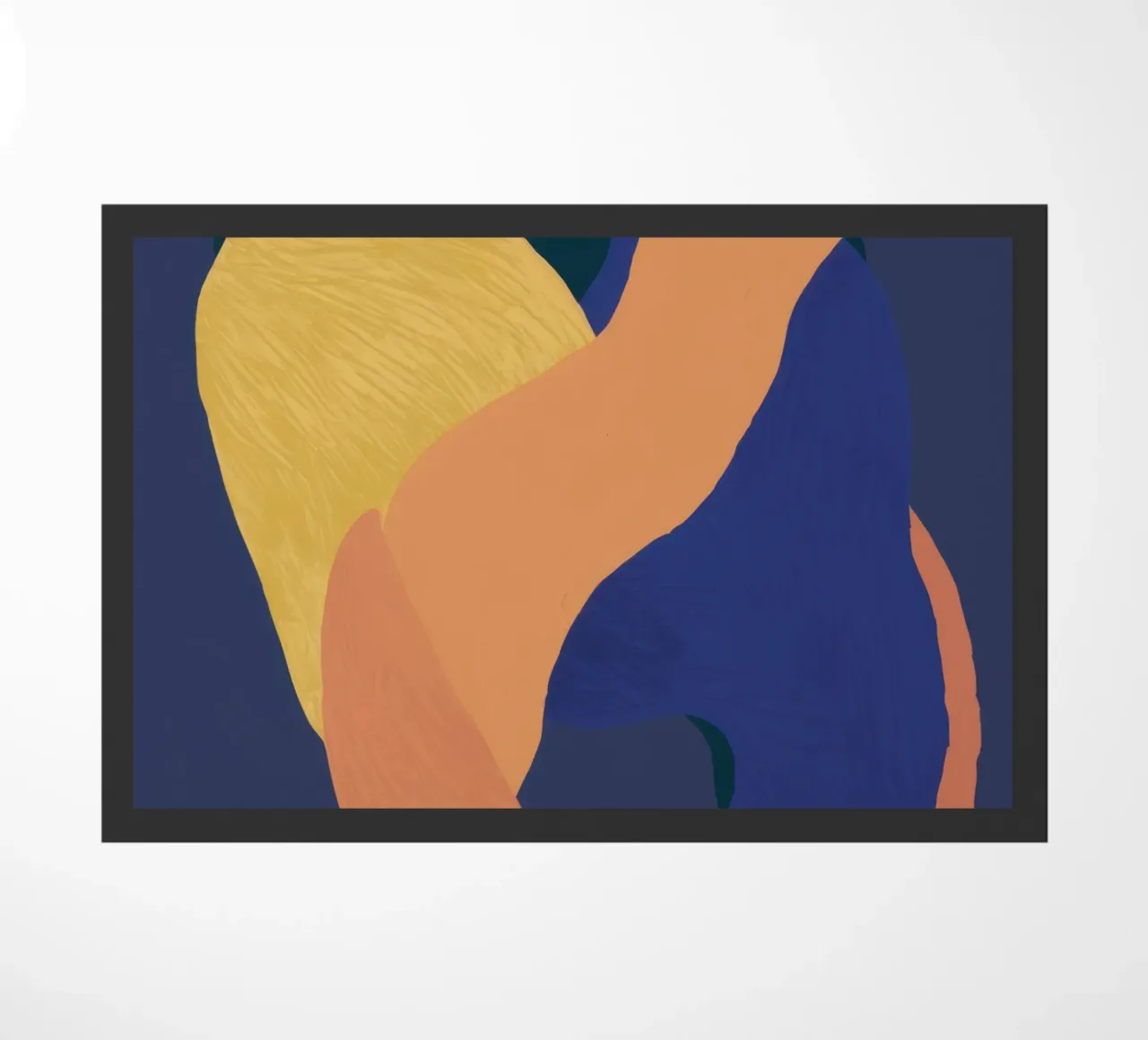 Abstract Somatic Forms doormat by Veil Maya