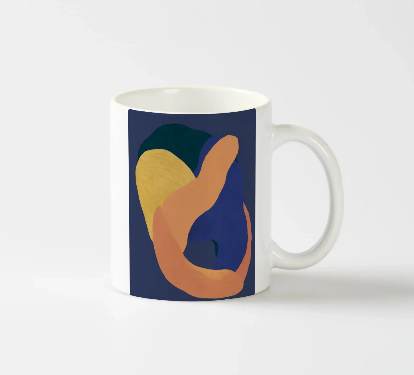 Abstract Somatic Forms ceramic mug by Veil Maya