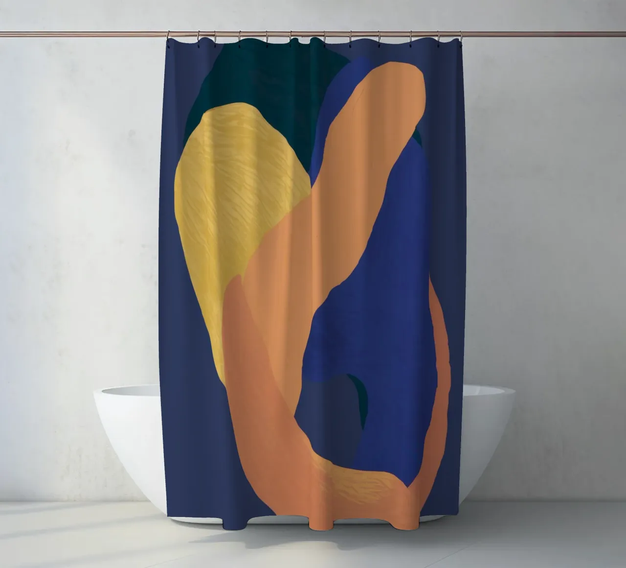 Forme somatiche astratte tenda da doccia da Veil Maya