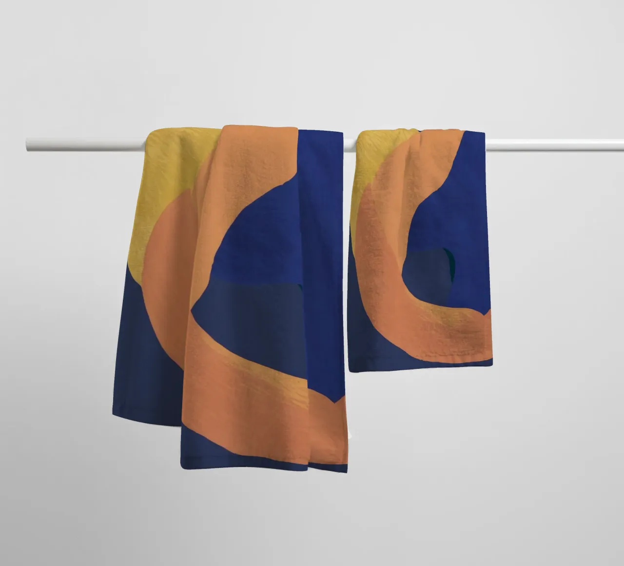 Abstract Somatic Forms towel by Veil Maya