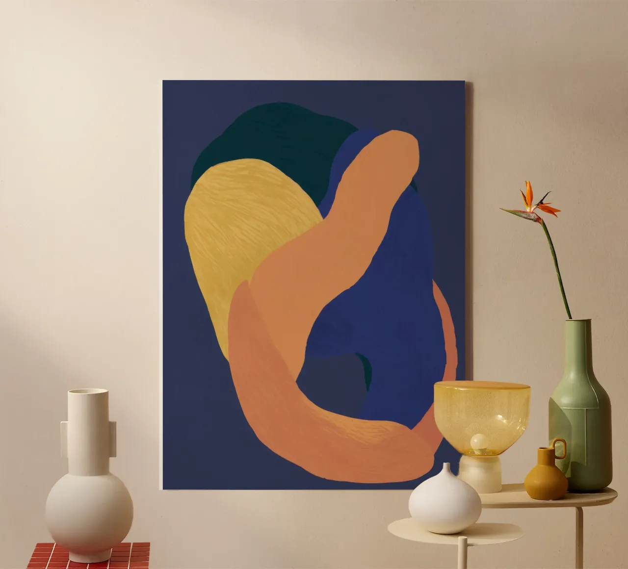 Abstract Somatic Forms canvas by Veil Maya