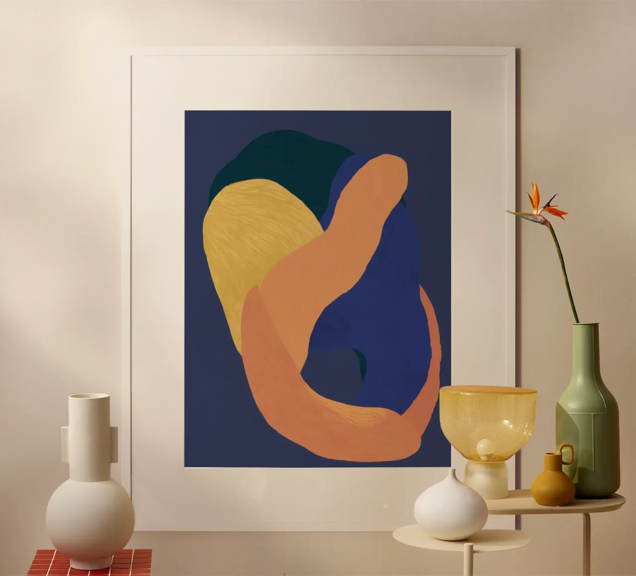 Abstract Somatic Forms poster by Veil Maya