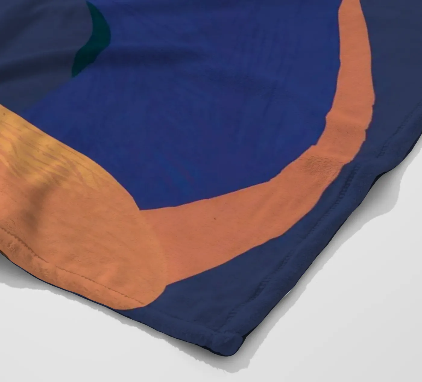 Abstracte somatische vormen fleecedeken van Veil Maya