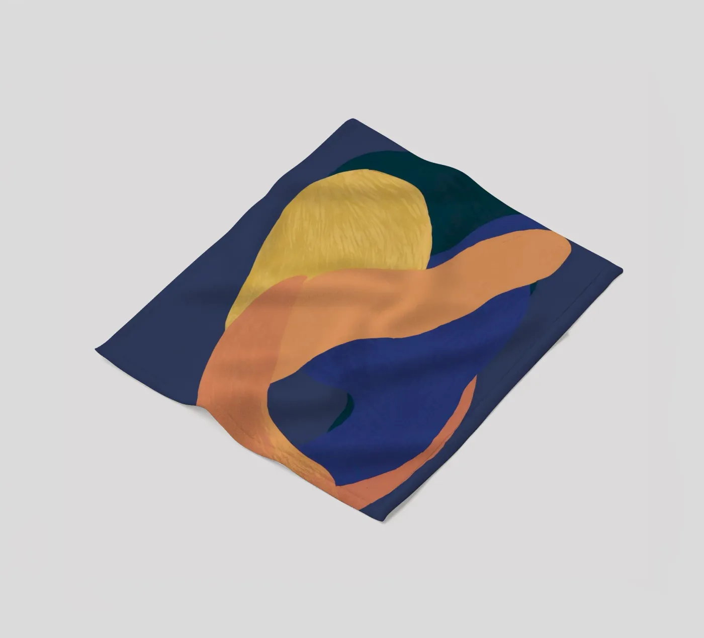 Abstracte somatische vormen fleecedeken van Veil Maya