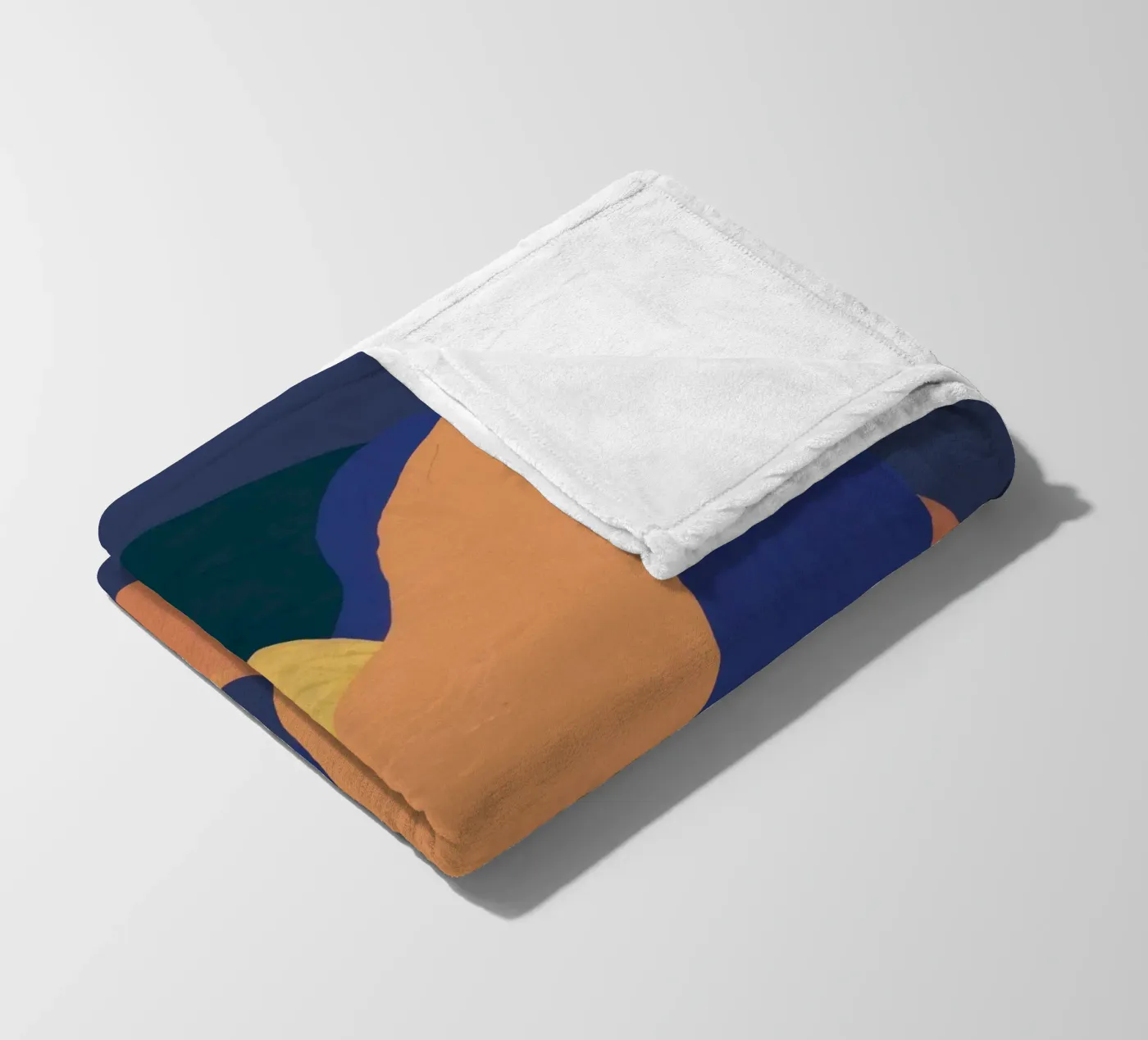 Abstracte somatische vormen fleecedeken van Veil Maya