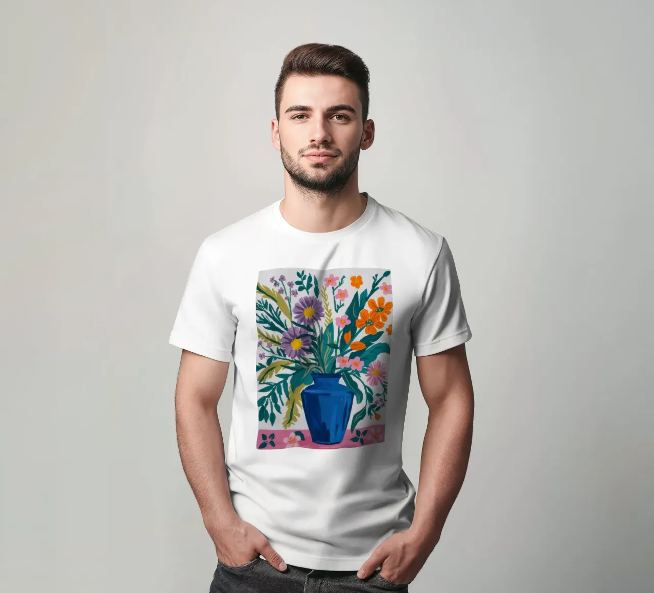 Fiore selvatico Verdant Burst t-shirt da Prism Ritual