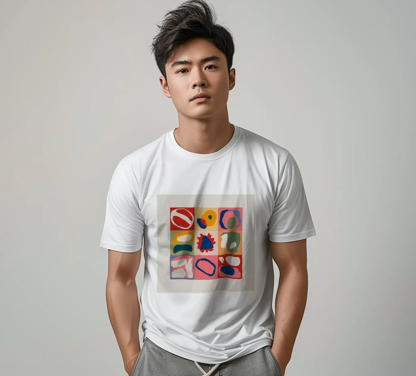 Patchwork di forme giocose t-shirt da Prism Ritual