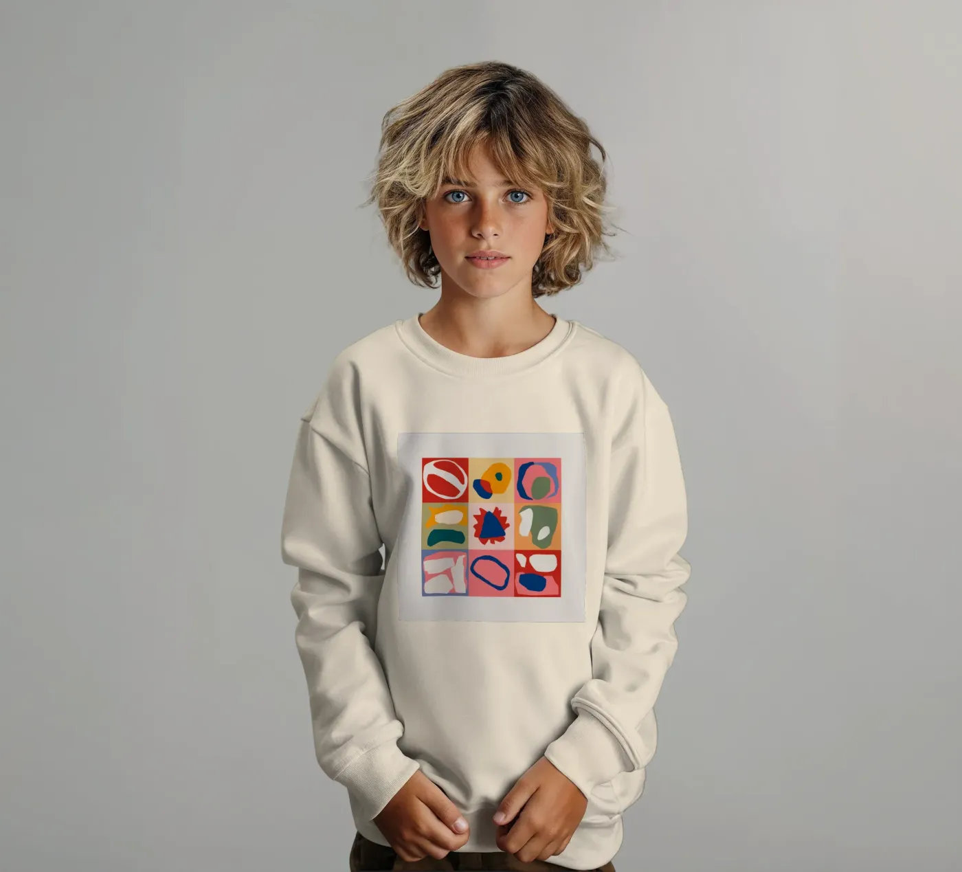 Playful Shape Patchwork kinder sweatshirt van Prism Ritual
