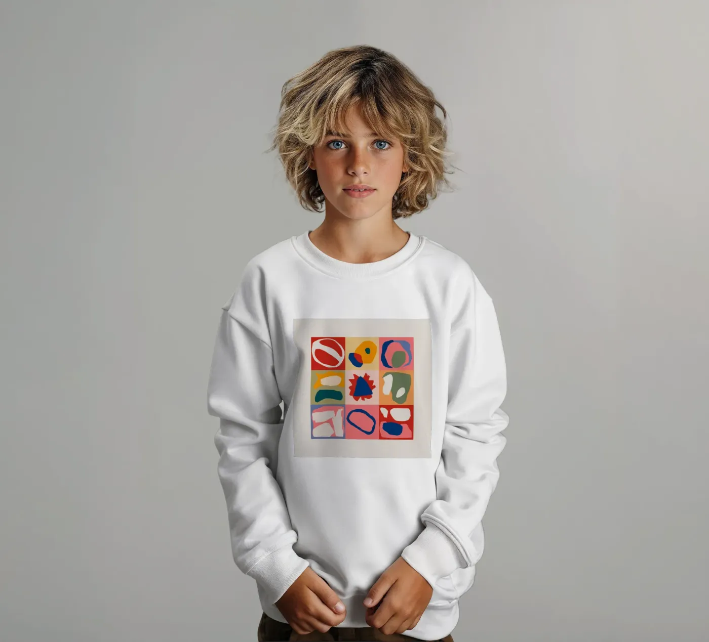 Playful Shape Patchwork kinder sweatshirt van Prism Ritual