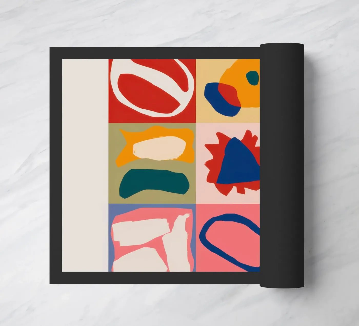 Playful Shape Patchwork deurmat van Prism Ritual