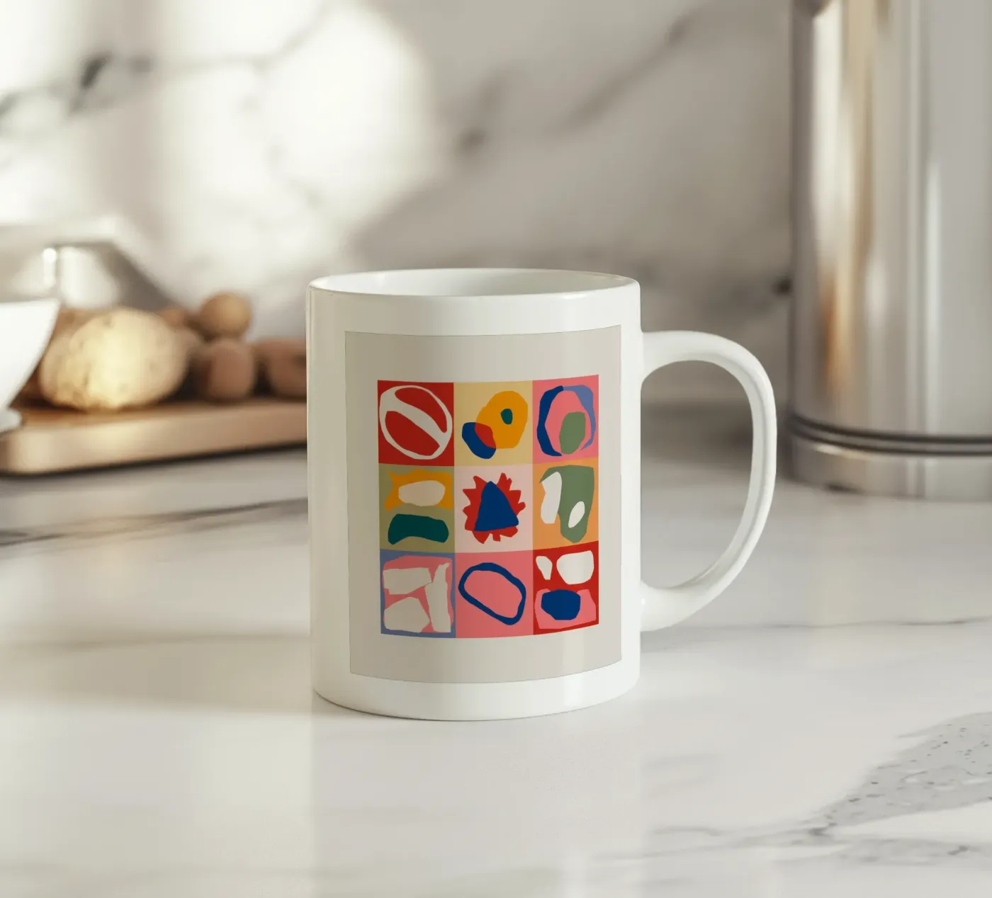 Playful Shape Patchwork mug en céramique de Prism Ritual
