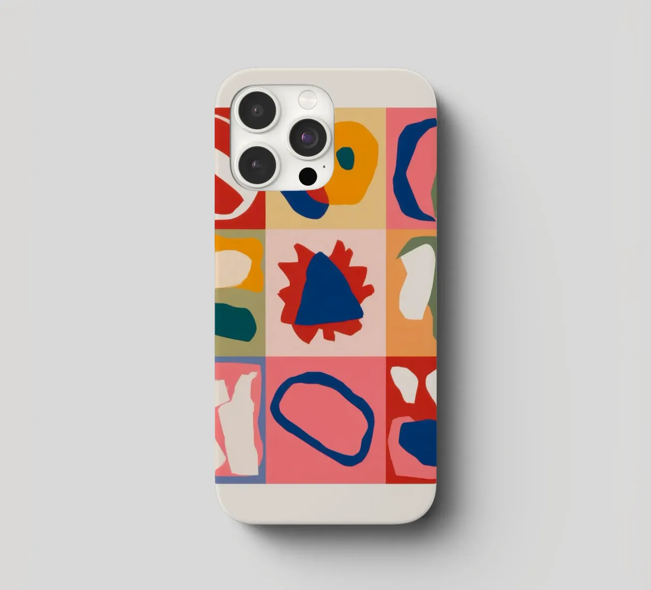 Patchwork di forme giocose cover iphone da Prism Ritual