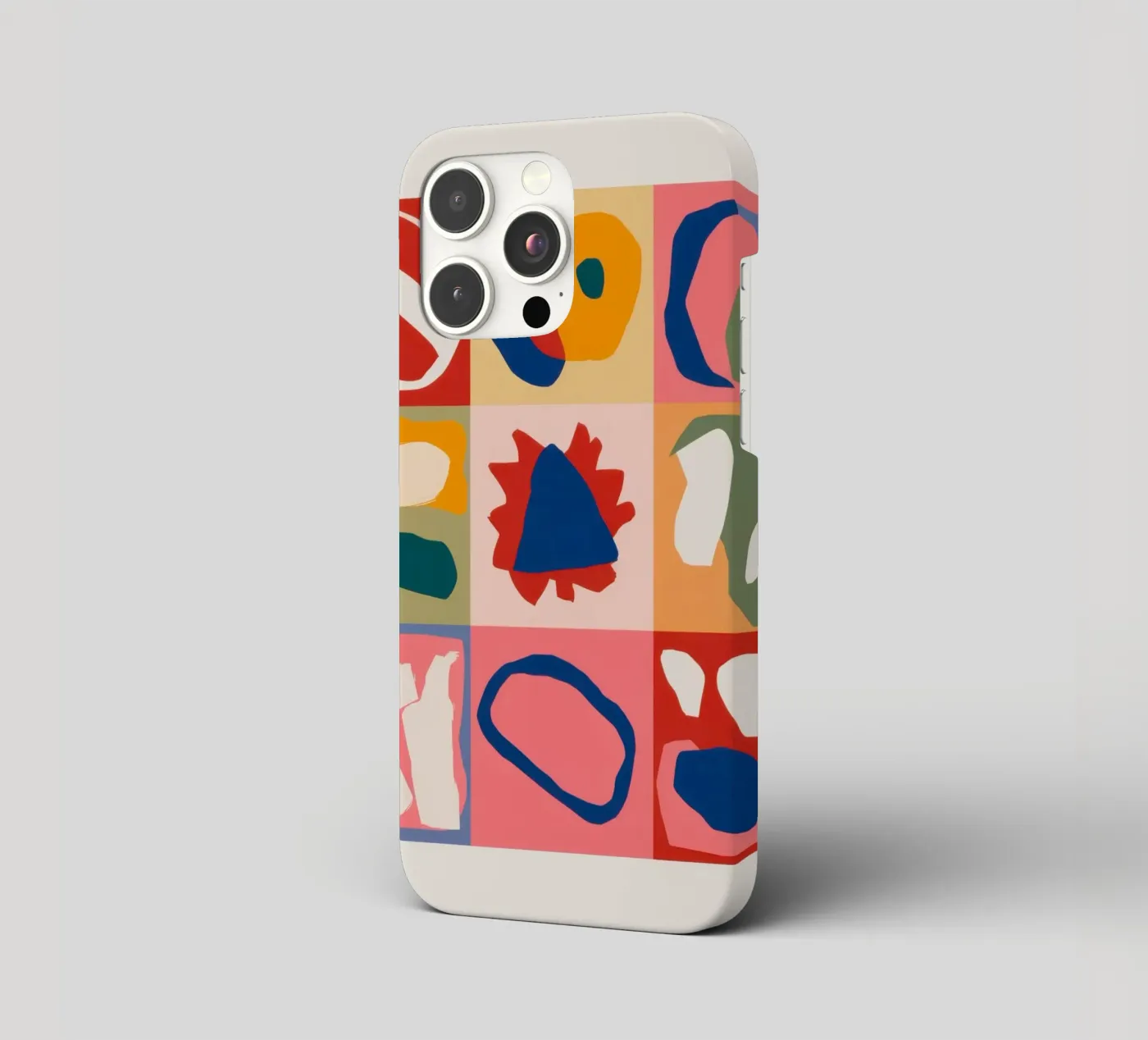 Playful Shape Patchwork iphone case by Prism Ritual