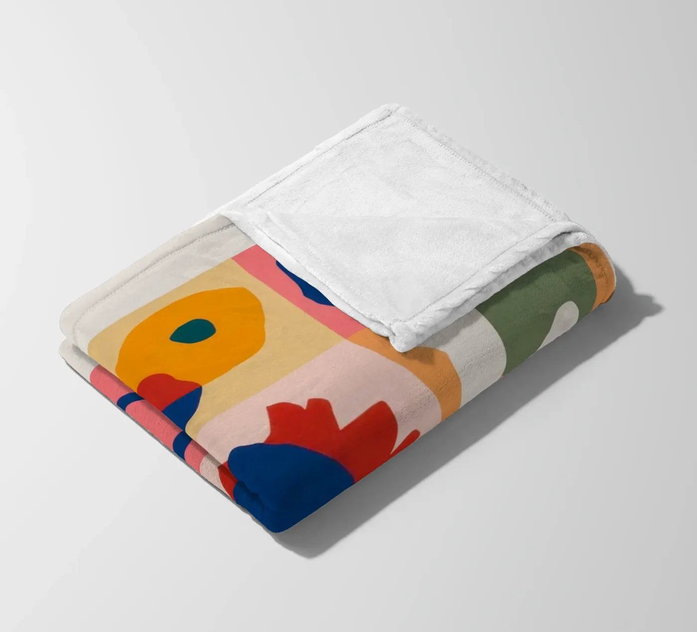 Verspielte Form Patchwork Fleecedecke von Prism Ritual