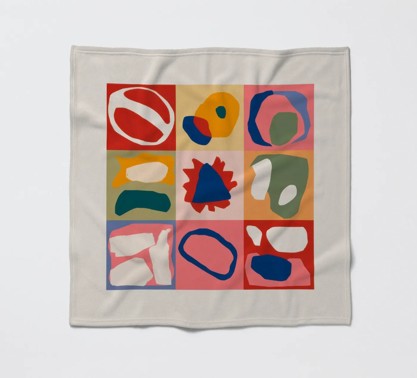 Verspielte Form Patchwork Fleecedecke von Prism Ritual