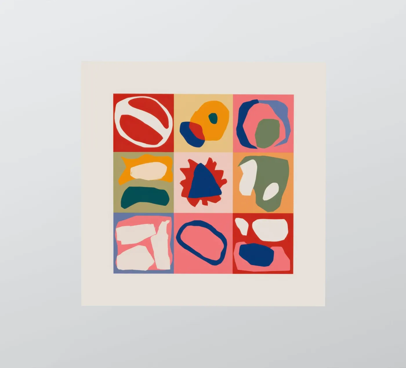 Patchwork de formes ludiques autocollant de Prism Ritual