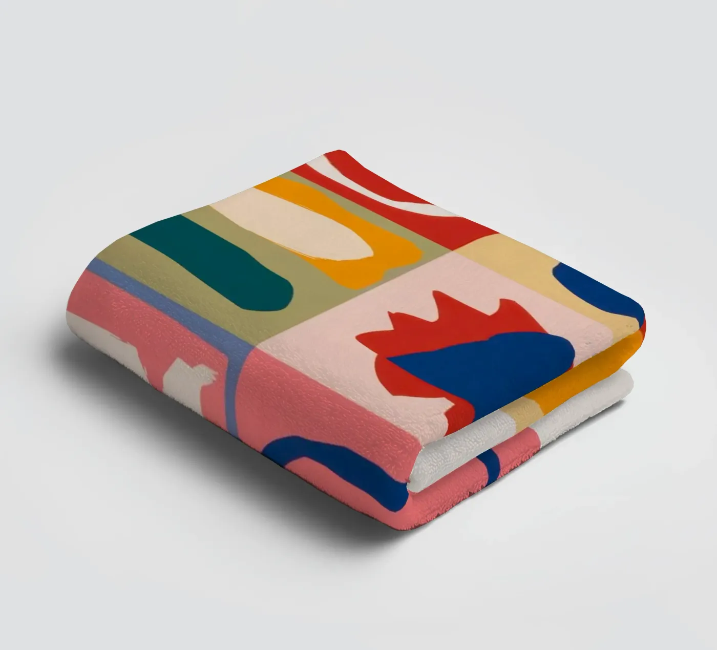 Playful Shape Patchwork Handtuch von Prism Ritual