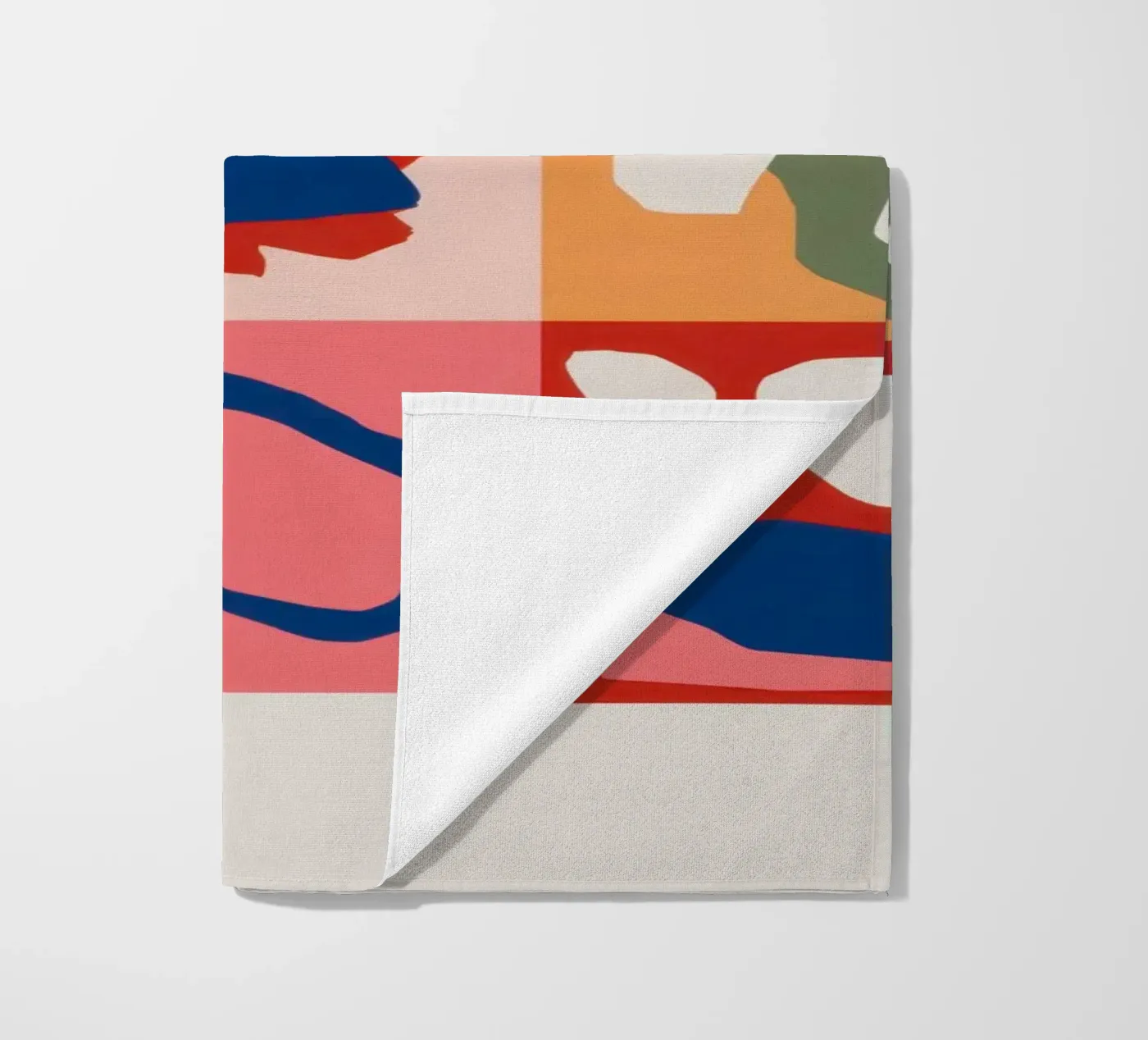 Playful Shape Patchwork beach towel by Prism Ritual