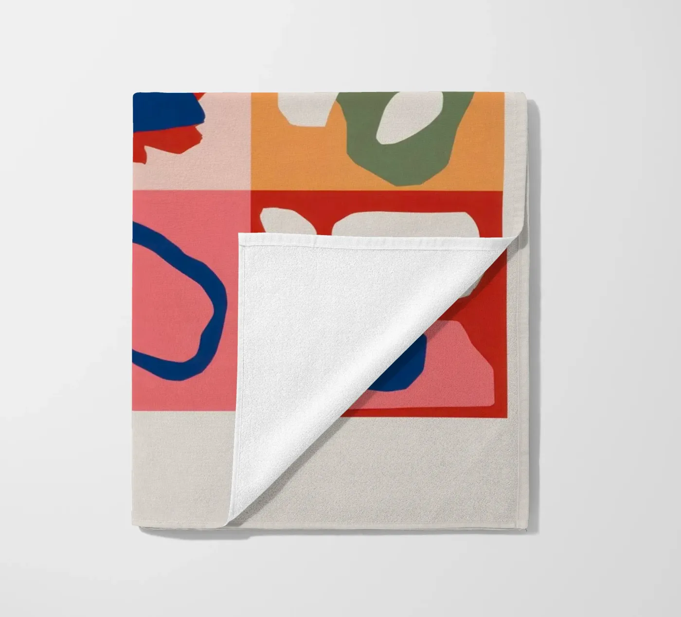 Playful Shape Patchwork beach towel by Prism Ritual