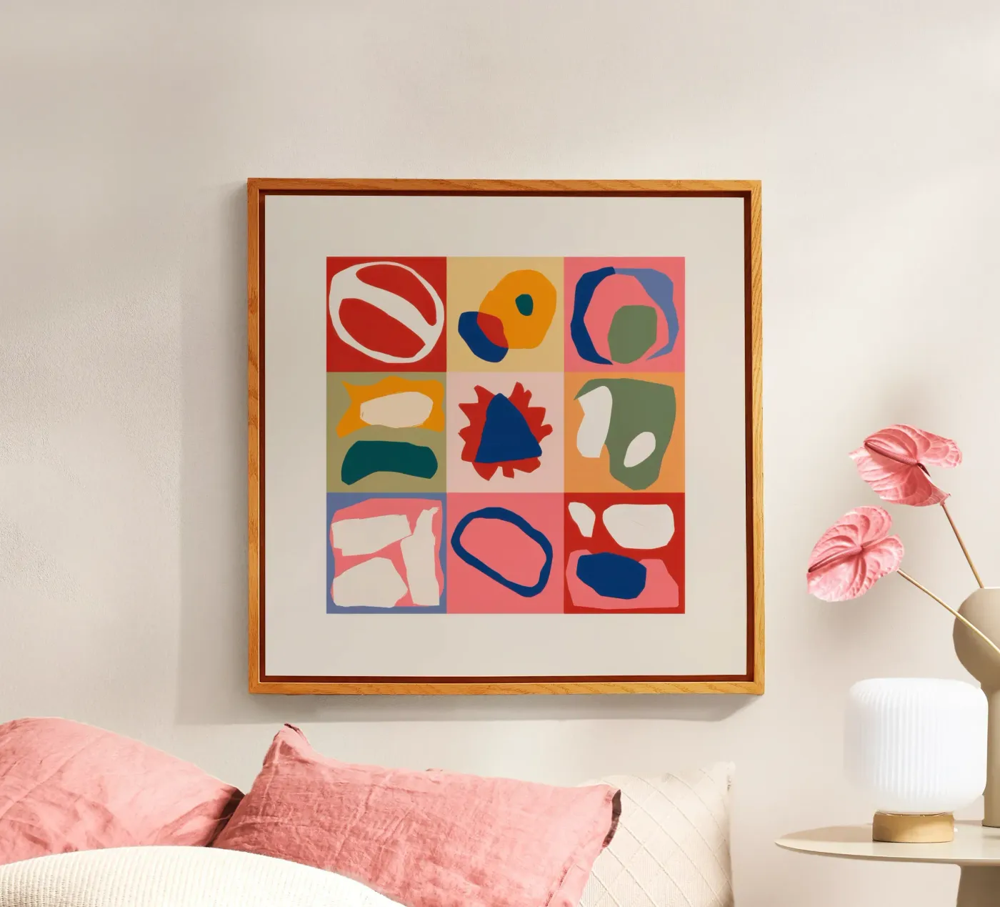 Playful Shape Patchwork Acryl-Glas von Prism Ritual