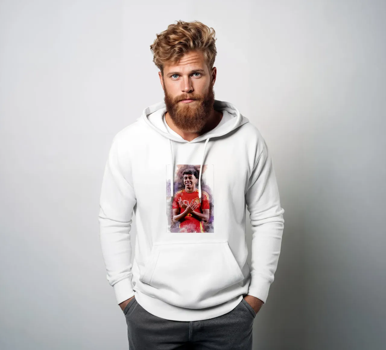 Lamine Yamal talent felpa con cappuccio da Lembayung art