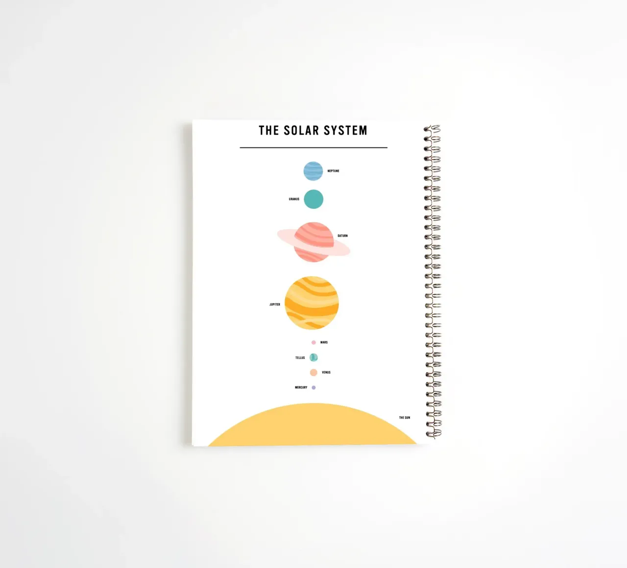 Le système solaire carnet à spirale de muench benjamin