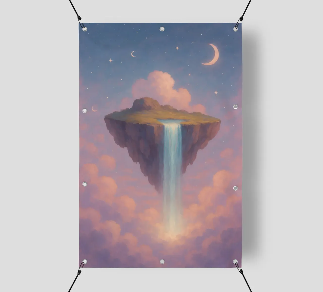 Cascate Celestiali - Un sogno sopra le nuvole telo in pvc da Graceful Desine