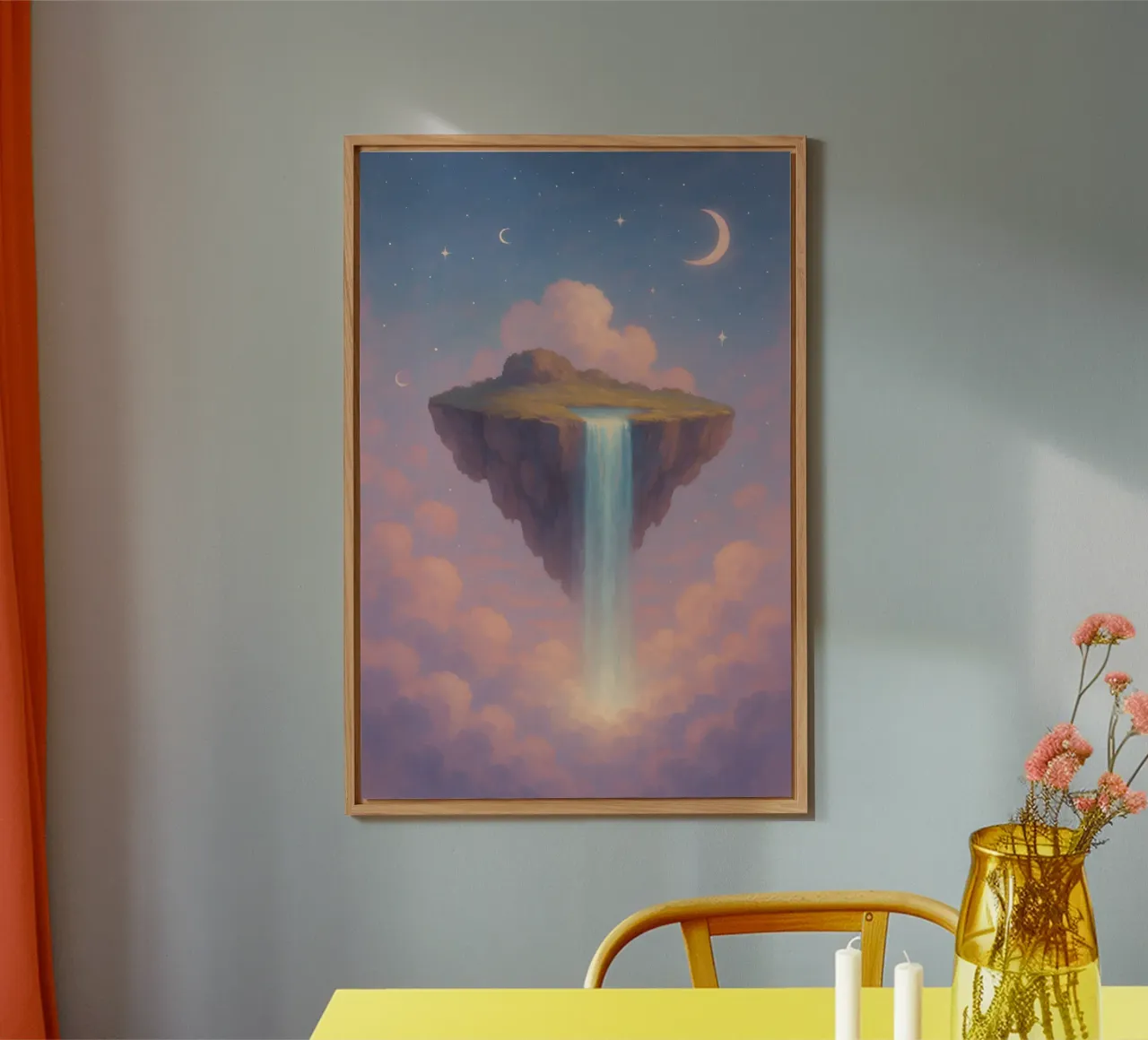 Cascate Celestiali - Un sogno sopra le nuvole alluminio dibond da Graceful Desine