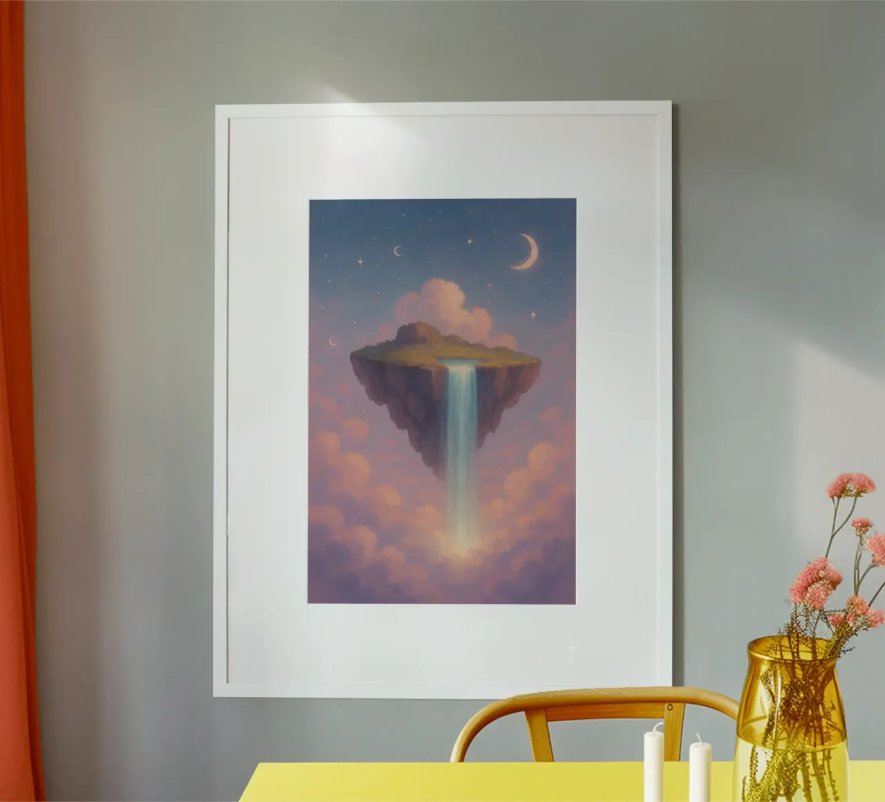 Cascate Celestiali - Un sogno sopra le nuvole carta hahnemühle da Graceful Desine