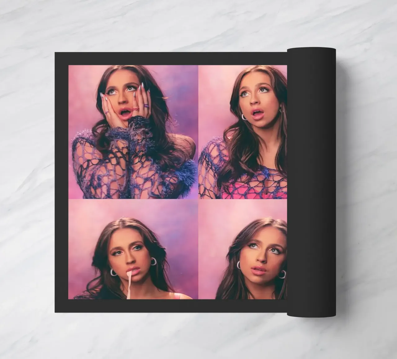 Poster a collage di Tate McRae zerbino da sarahshop