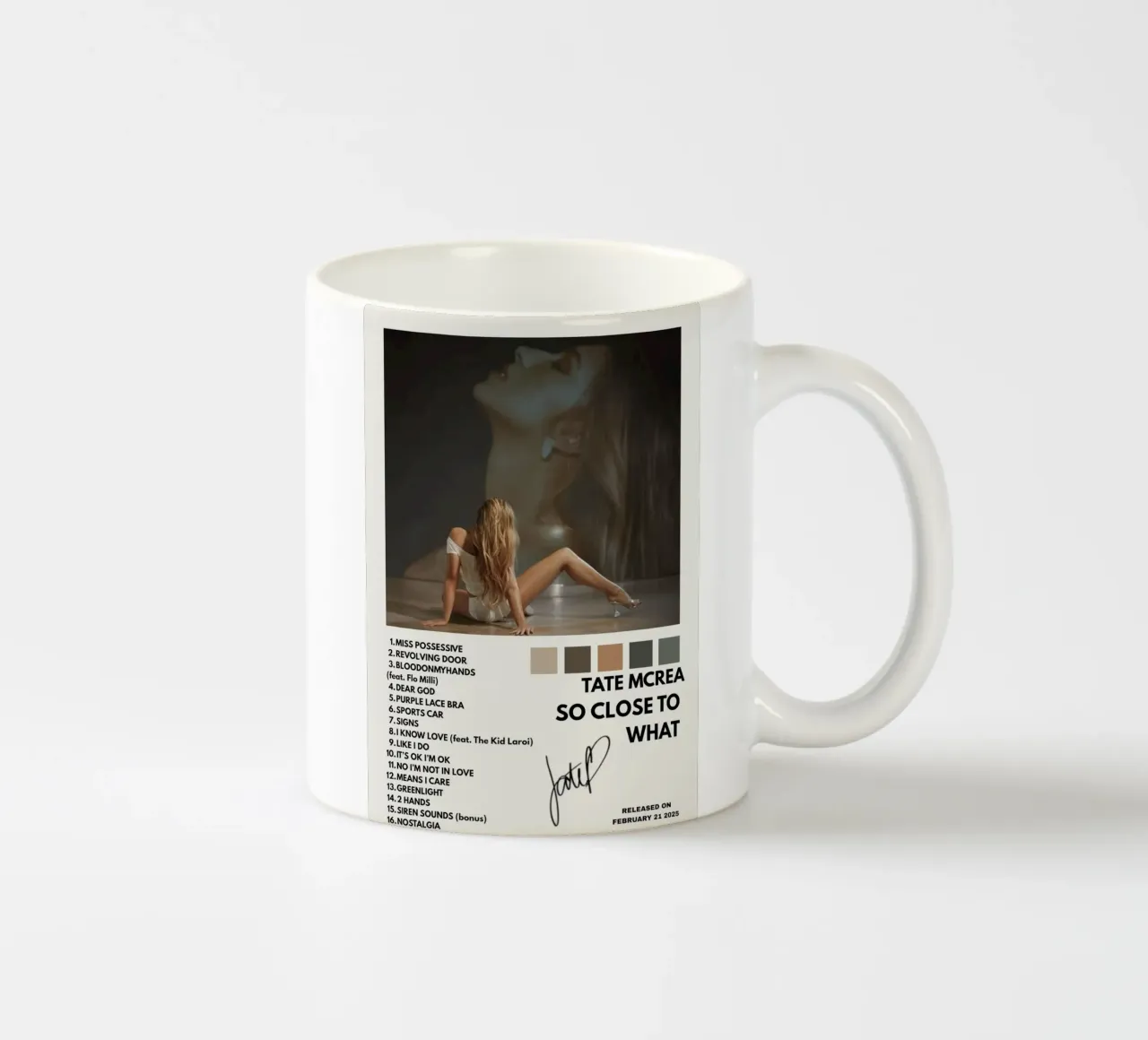 Tate McRae So Close To What Poster dell'album tazza in ceramica da sarahshop
