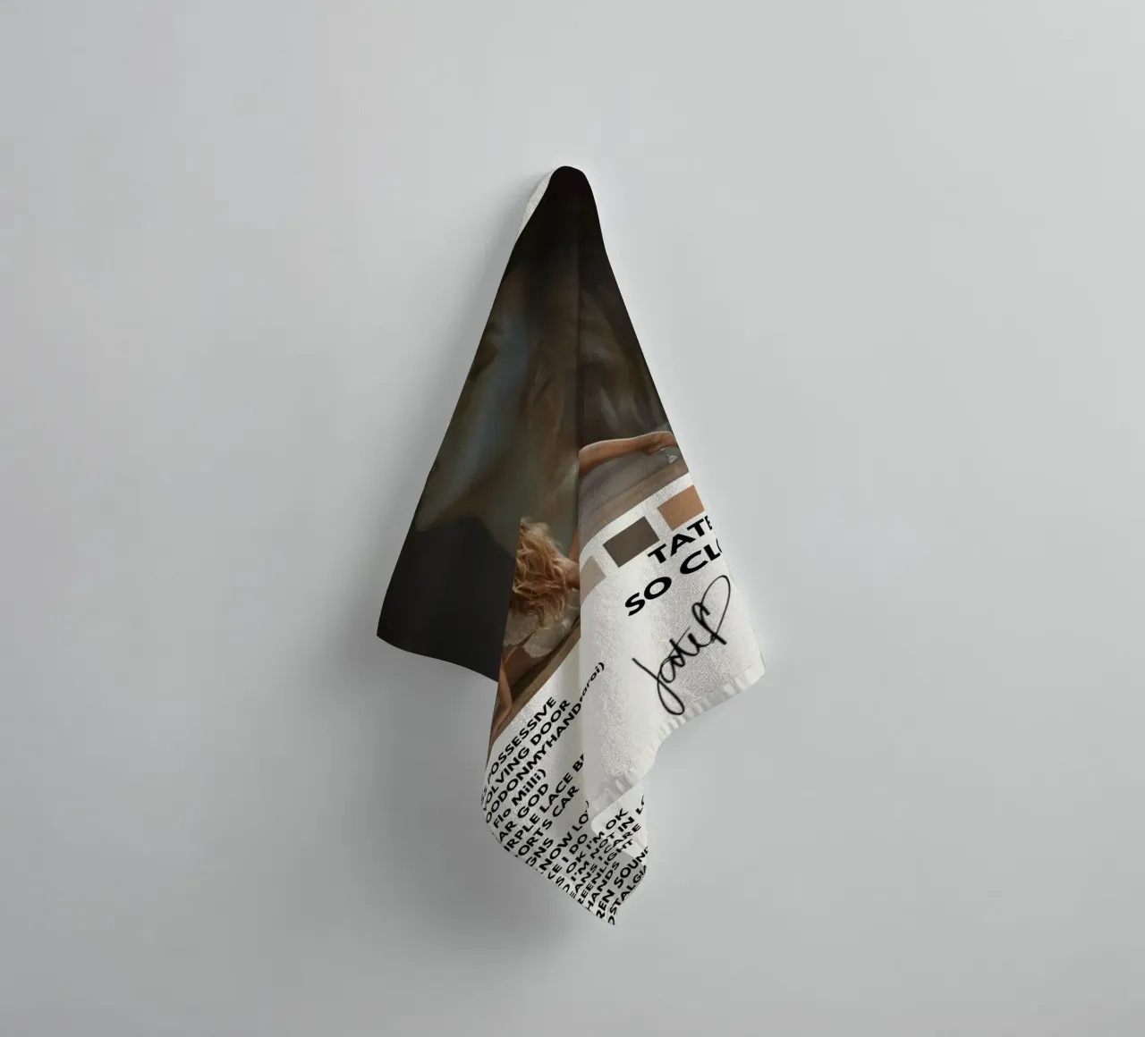 Tate McRae So Close To What Album Poster towel by sarahshop