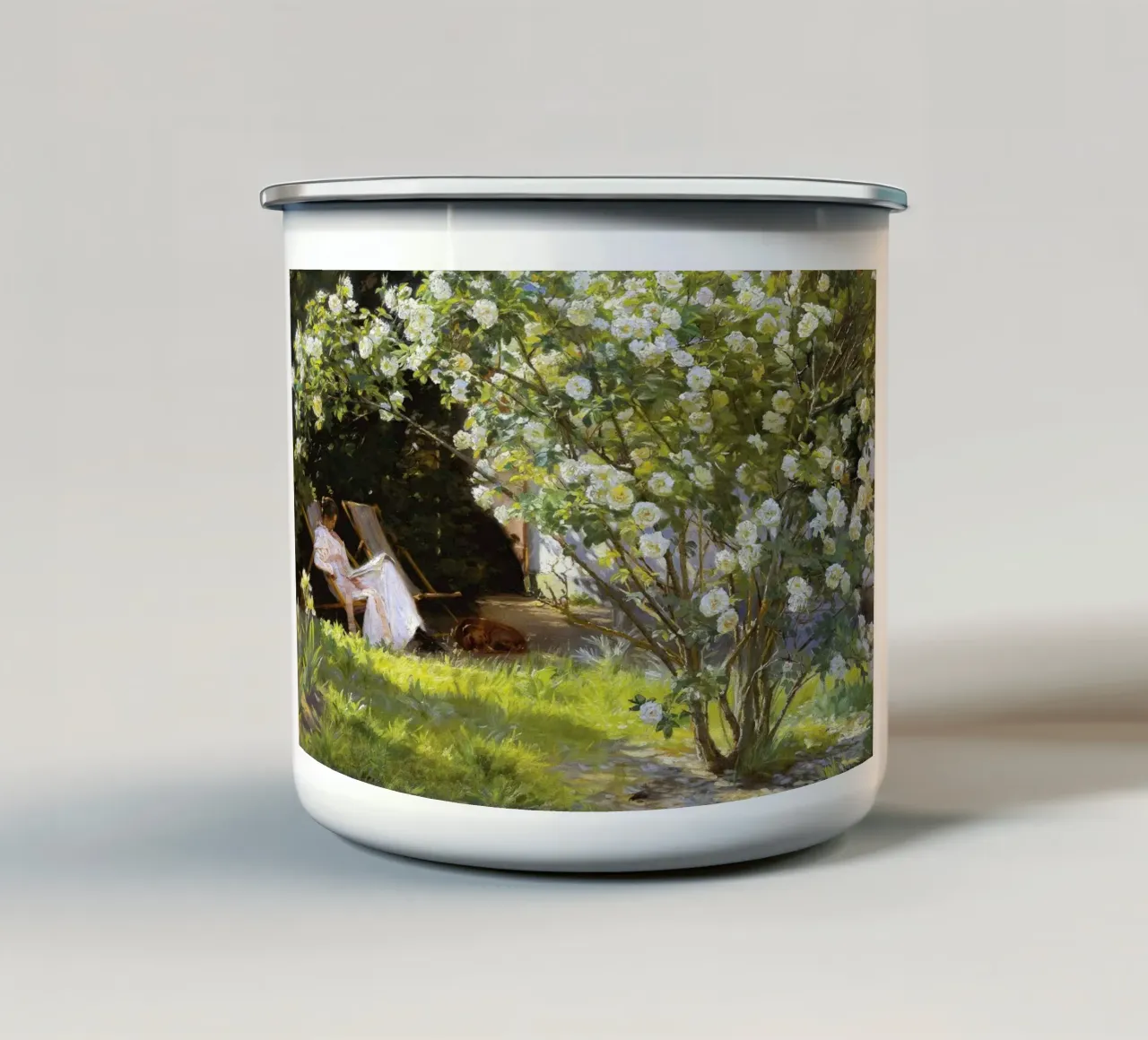 rose - peder severin kroyer tazza in smalto da shoplena