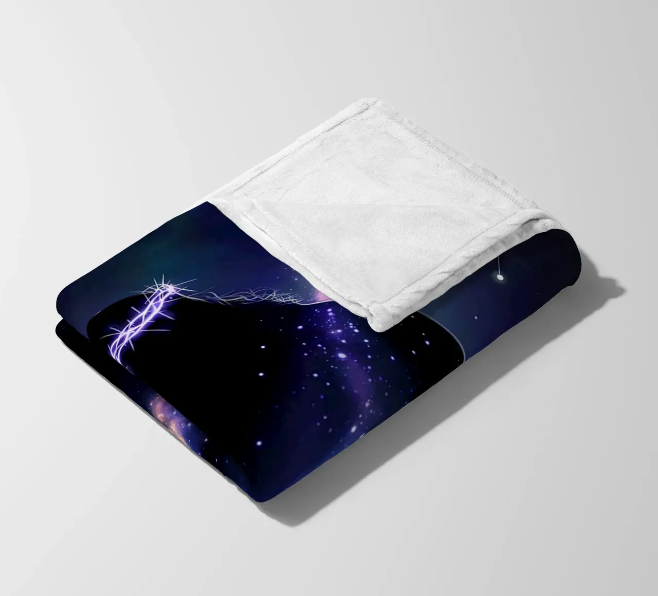 Gesù e la sua corona di stelle - Fede e universo coperta in pile da Plain Thoughts