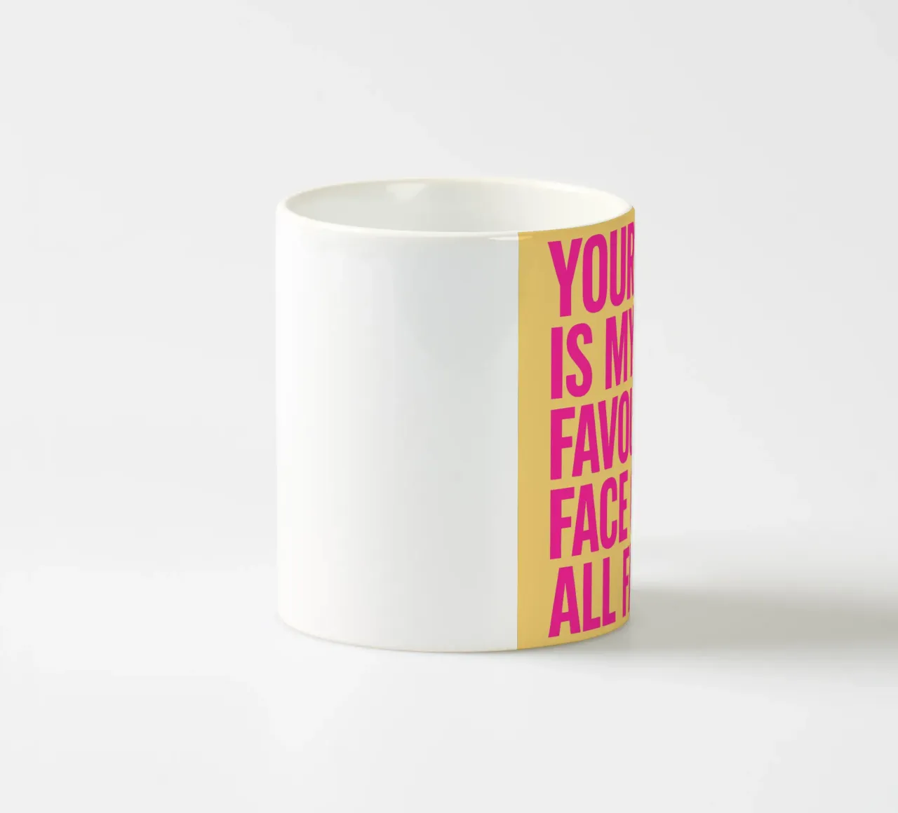 Dritto in faccia tazza in ceramica da QuooodZ by MooodzArt