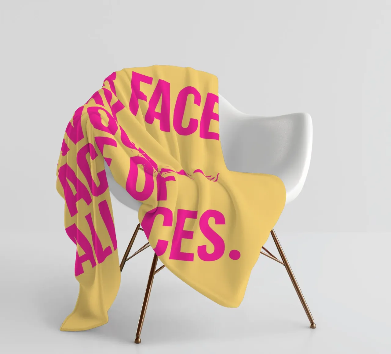 Dritto in faccia coperta in pile da QuooodZ by MooodzArt